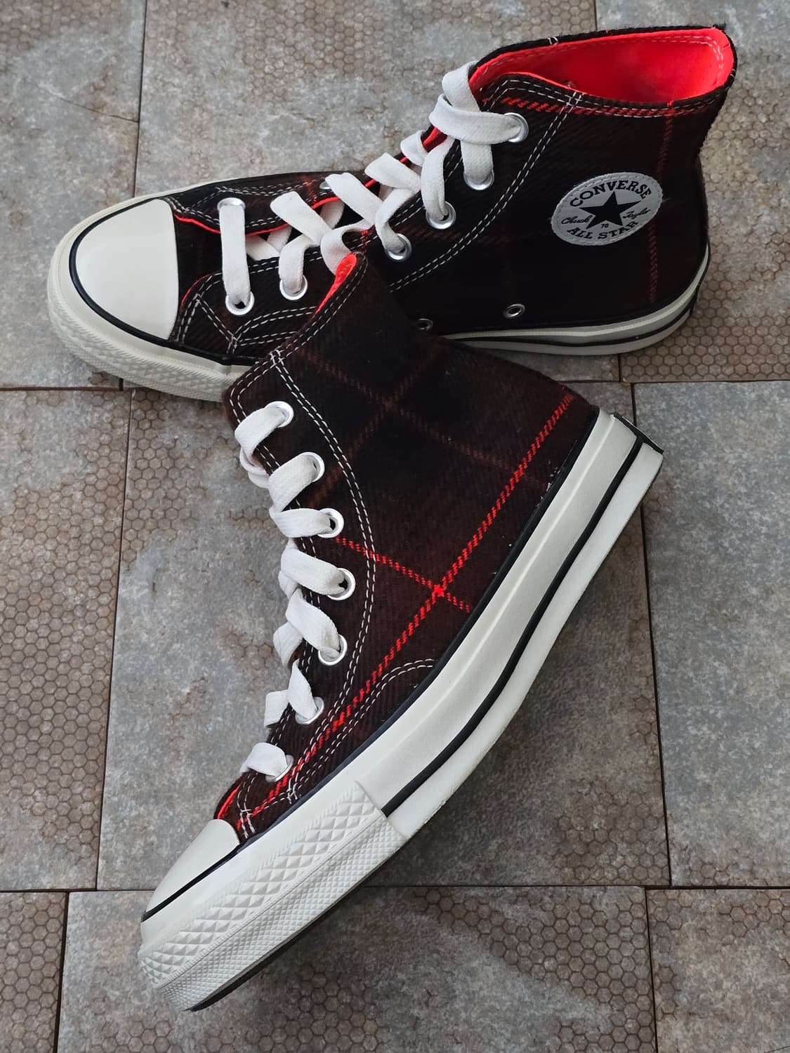 (230)컨버스 척 70 플래드 체크 하이  상품이미지3