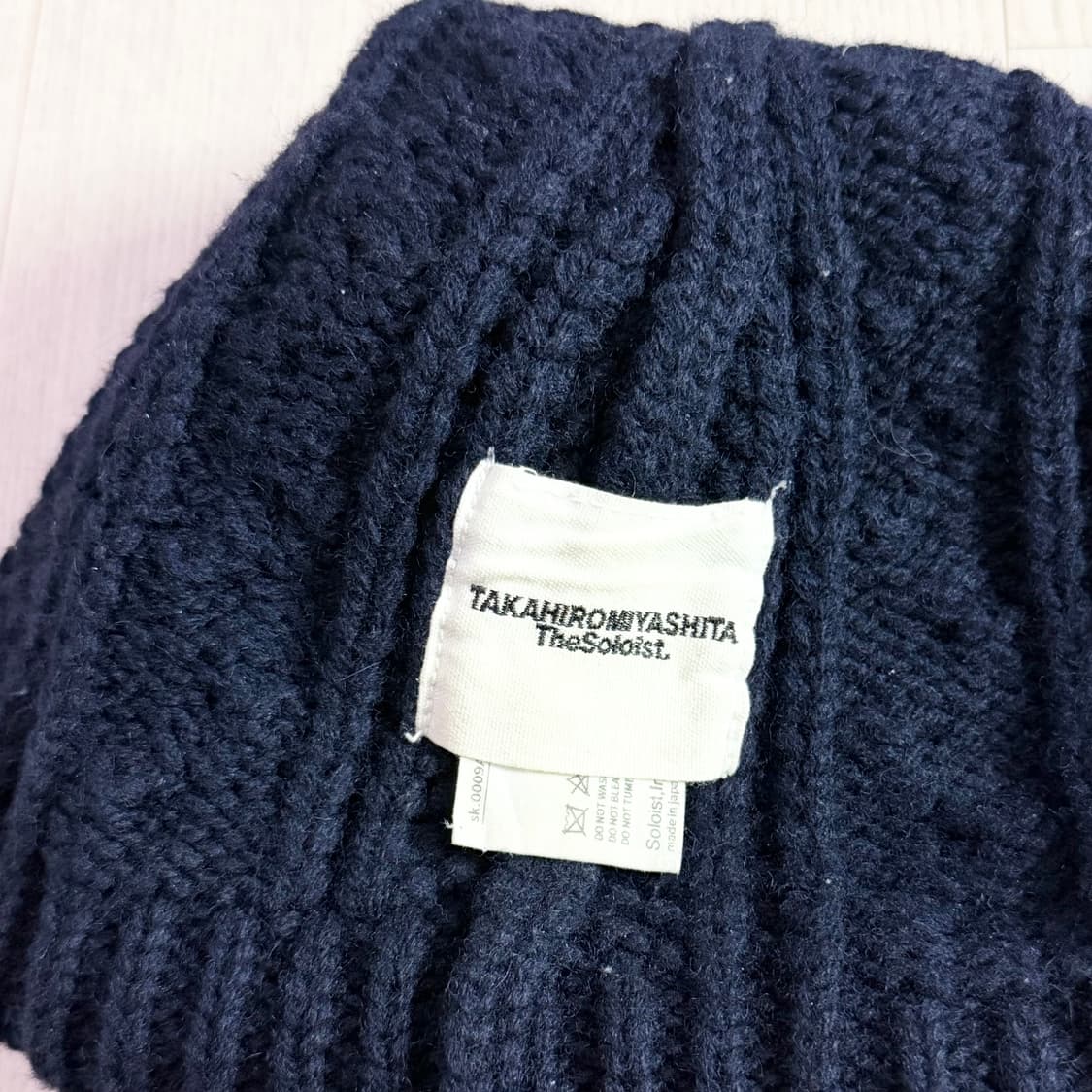 타카히로 미야시타 더 솔로이스트 울 비니 네이비 상품이미지2