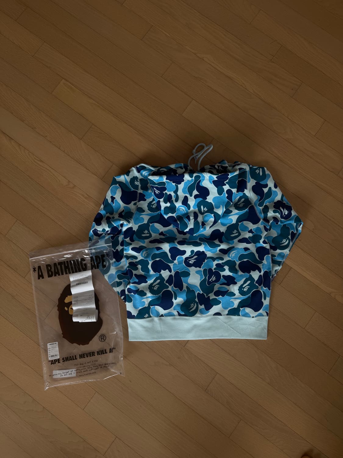 (정품) 베이프 카모 후디 블루 m사이즈 팝니다 ! 상품이미지2