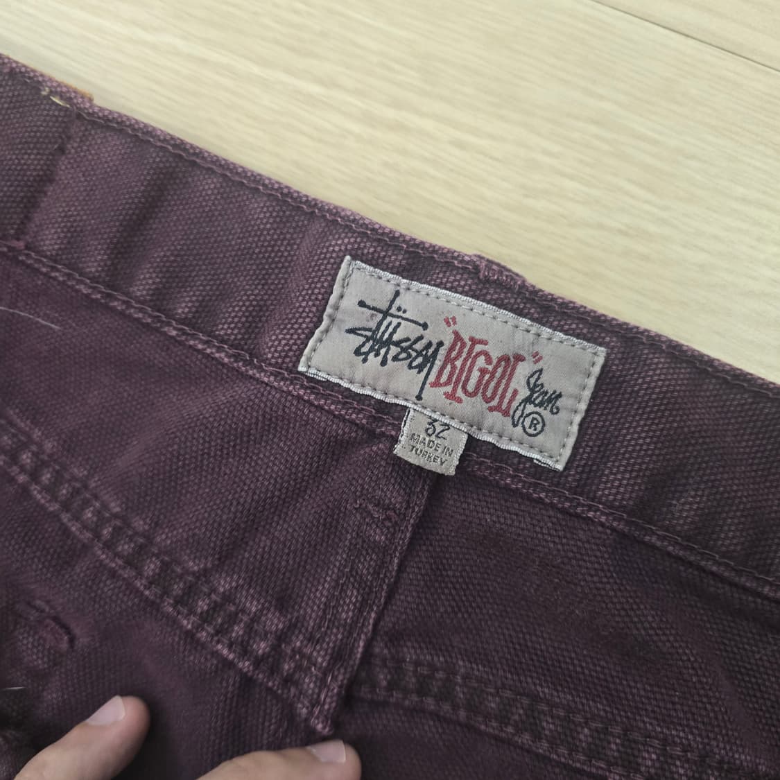 [32]스투시 빅올진 워시드 캔버스 데님 퍼플 상품이미지6