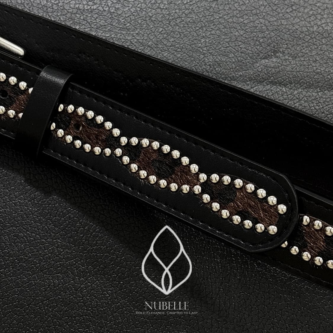 🌗 Leopard stud belt / 호피 스터드 웨스턴 벨트 상품이미지6