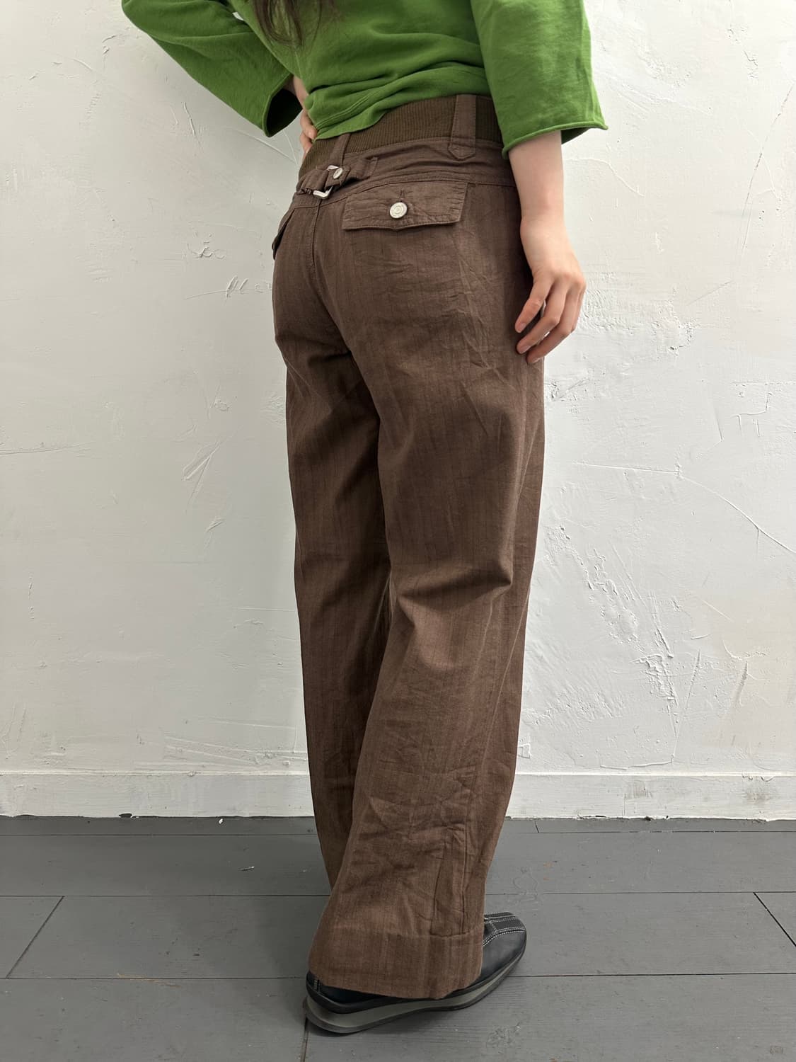 y2k brown pants 상품이미지3