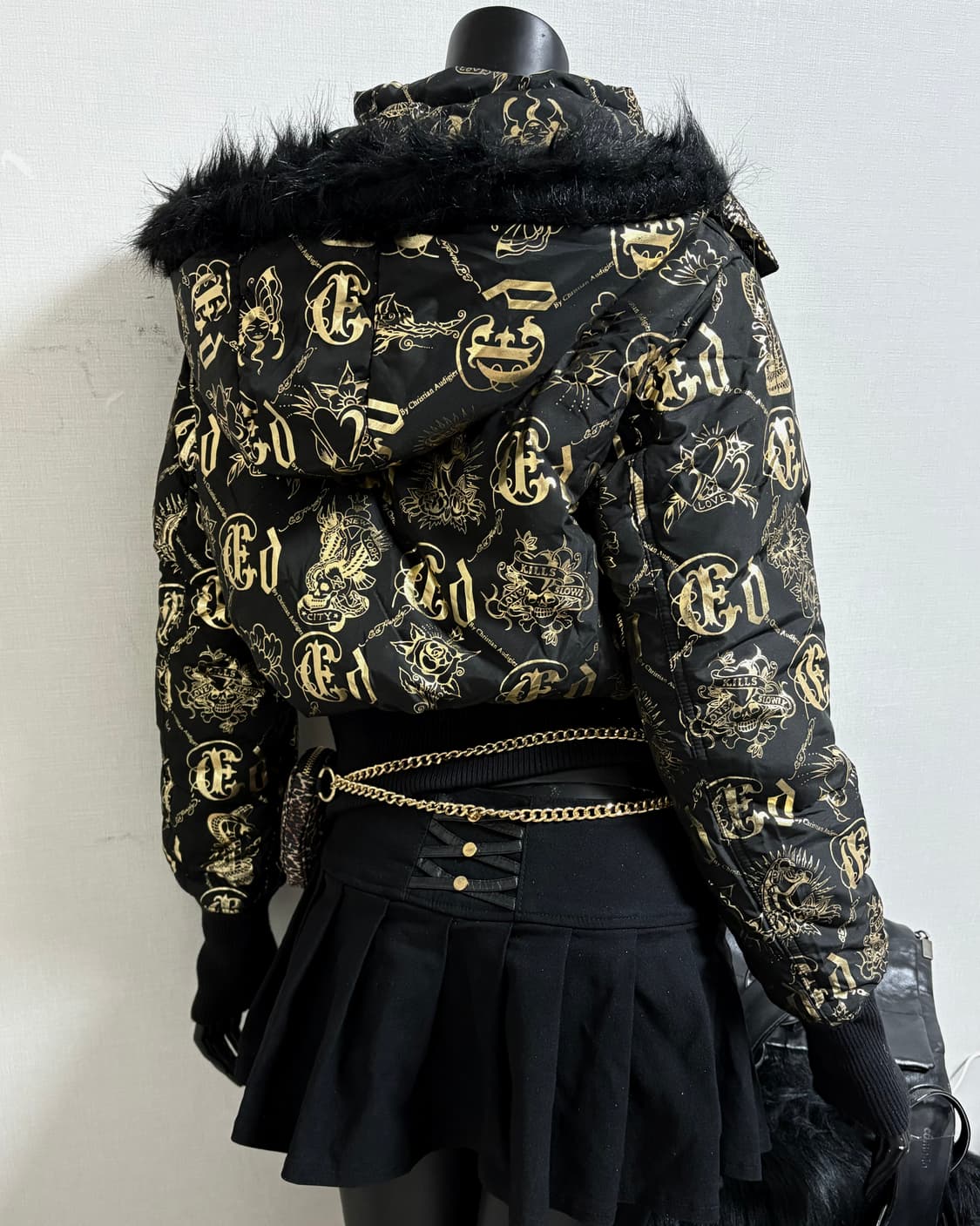 오네갸루 펑크 레드페퍼 플리츠 스커트 치마 상품이미지6