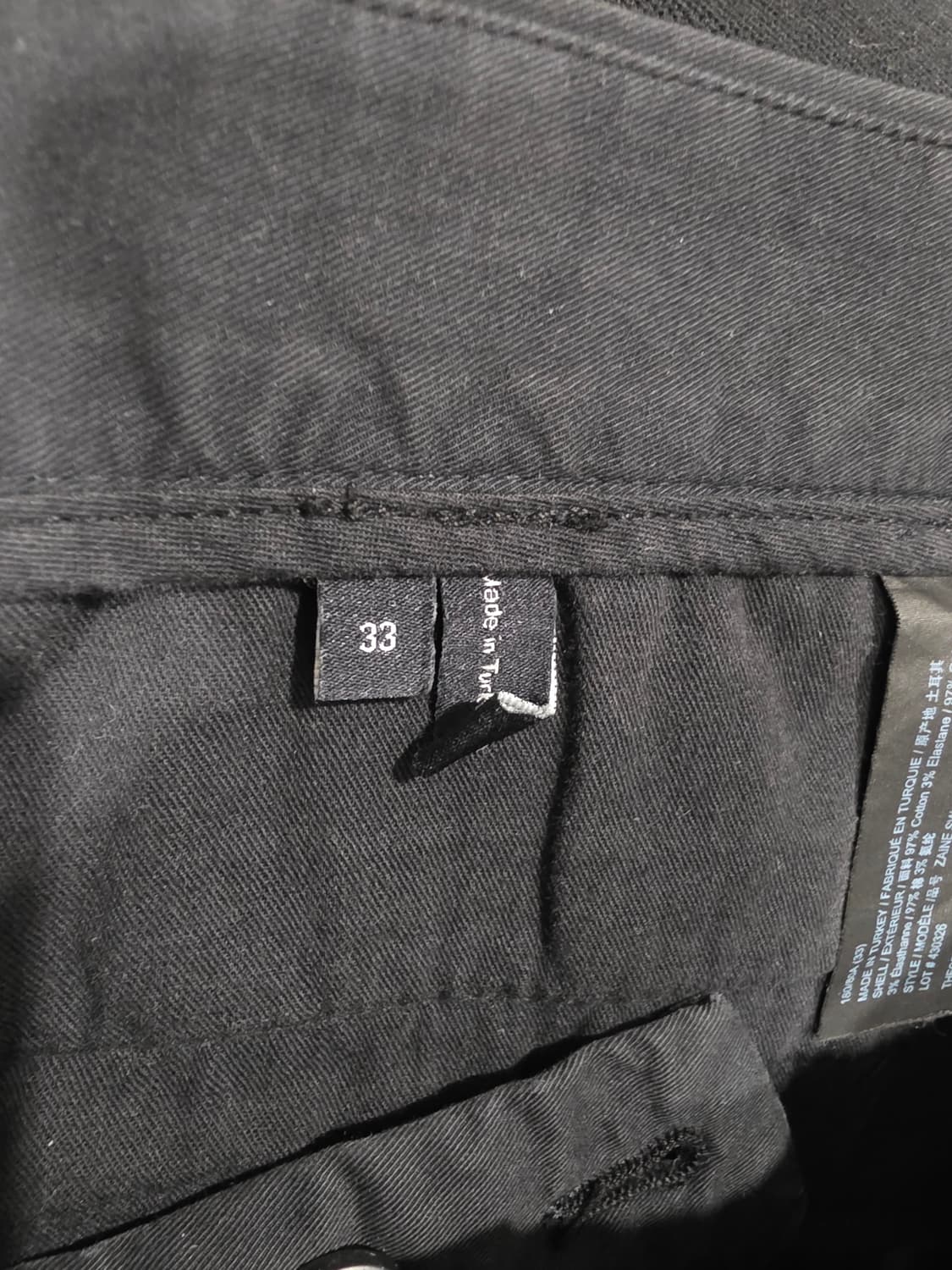 띠어리(Theory) 블랙 코튼 바지 상품이미지4