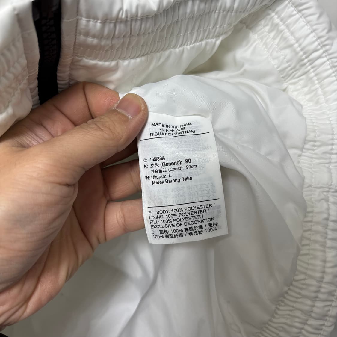 나이키 스우시 화이트 푸퍼 점퍼 상품이미지7