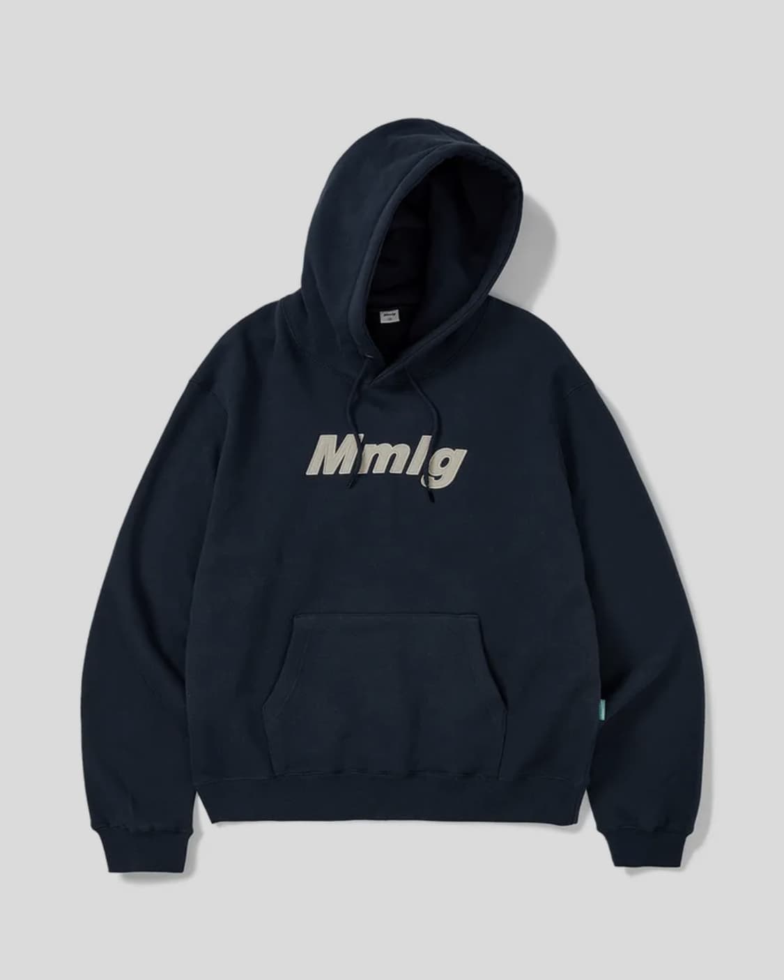 새상품(S) MMLG 87mm 로고 후드티 네이비 상품이미지2