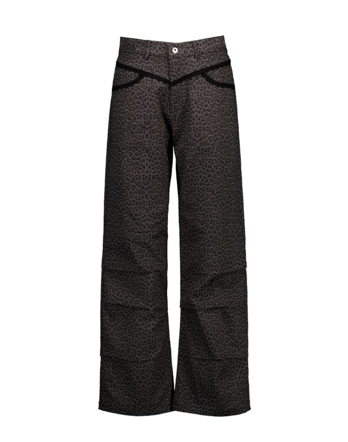 셋업이엑스이 바지 LEOPARD LACE PANTS / CHARCOAL 상품이미지2