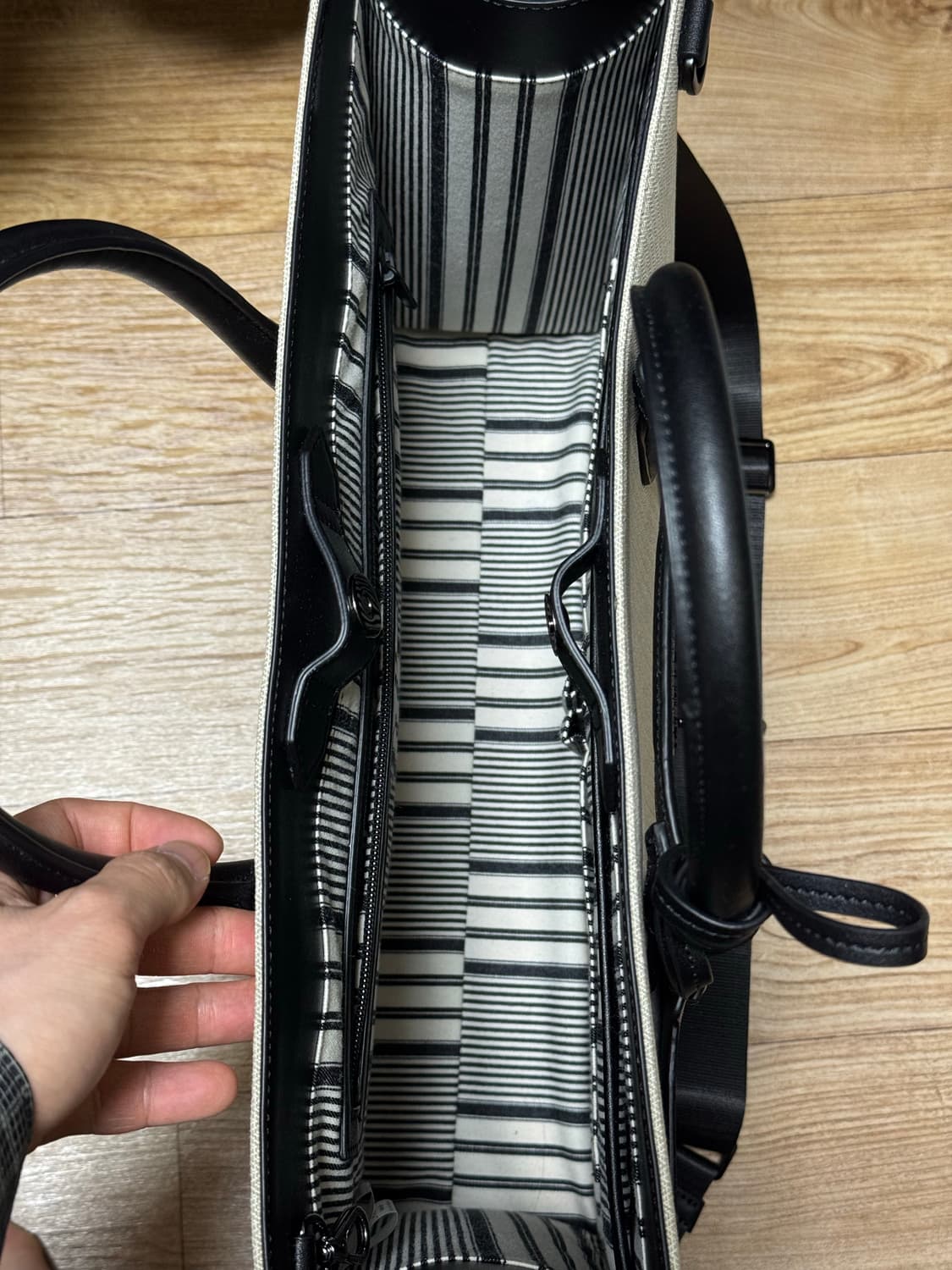 Saturday Eleven NO.6 헤링본 브릿지 토트백 세러데이일레븐 상품이미지4