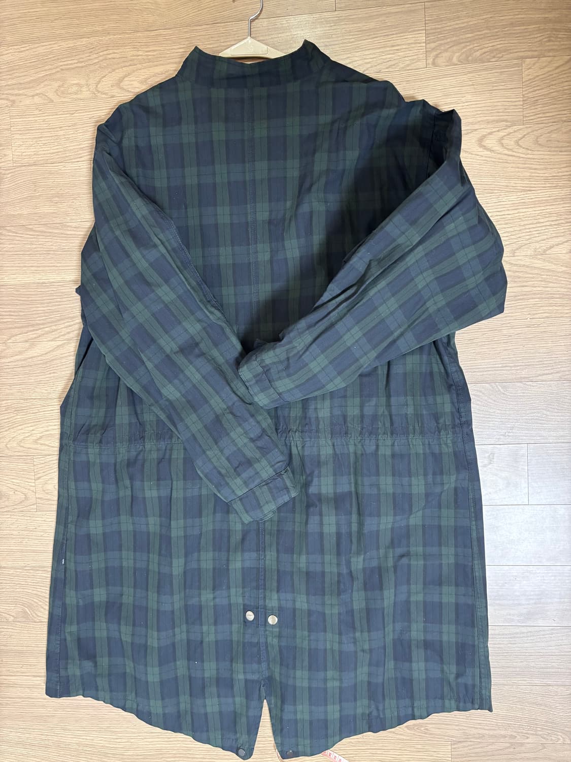 파르티멘토 야상 타탄체크 피쉬테일 롱야상 남여공용mL 상품이미지3