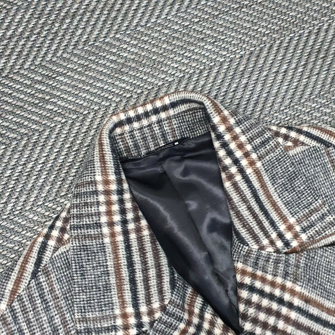 미착용 자라 더블버튼 모직 롱코트 남자105 상품이미지2