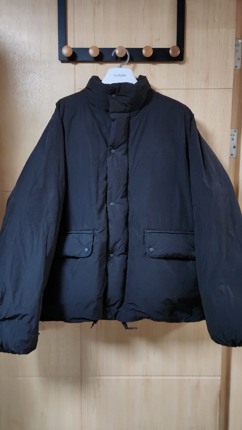 토마스모어 시티숏 푸퍼 다운 패딩 블랙 L사이즈 상품이미지1