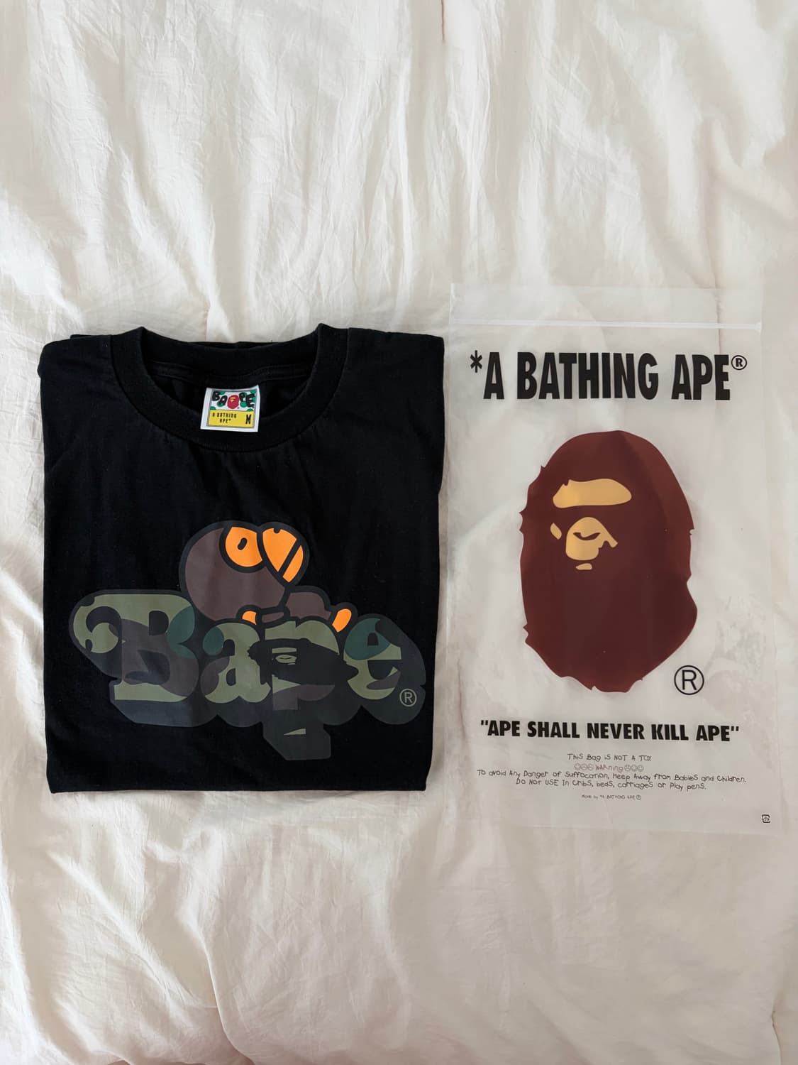 베이프 마일로 카모 반팔 M 상품이미지1