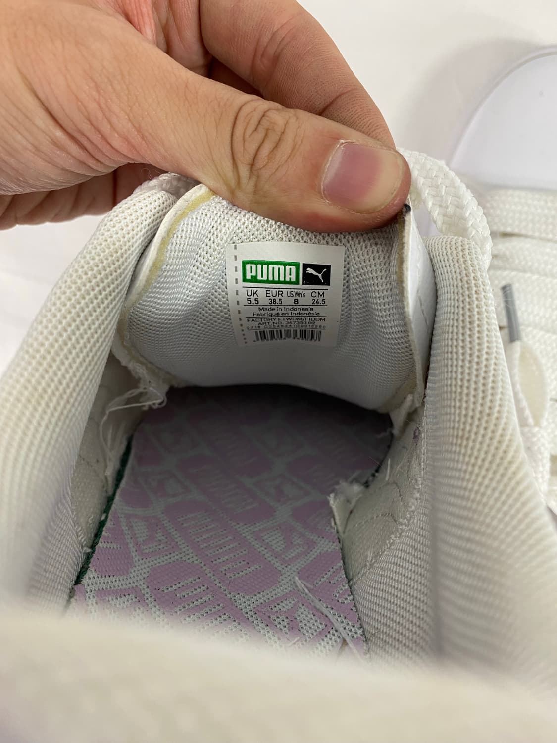 Puma 푸마 퓨마 바스켓 리본 스니커즈 웨딩화 245 상품이미지5
