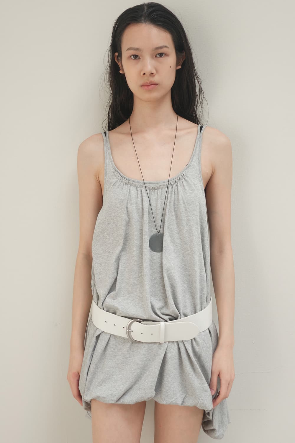 Cerric balloon sleeveless dress/grey 상품이미지1