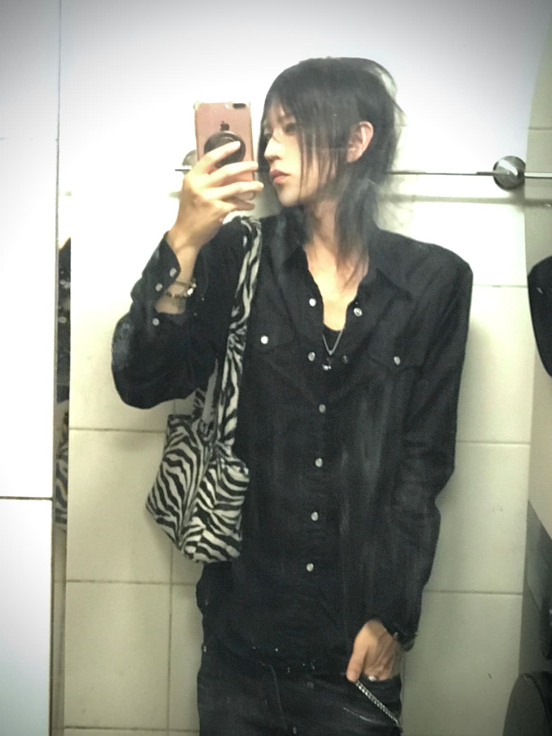 slim black shirts 상품이미지1