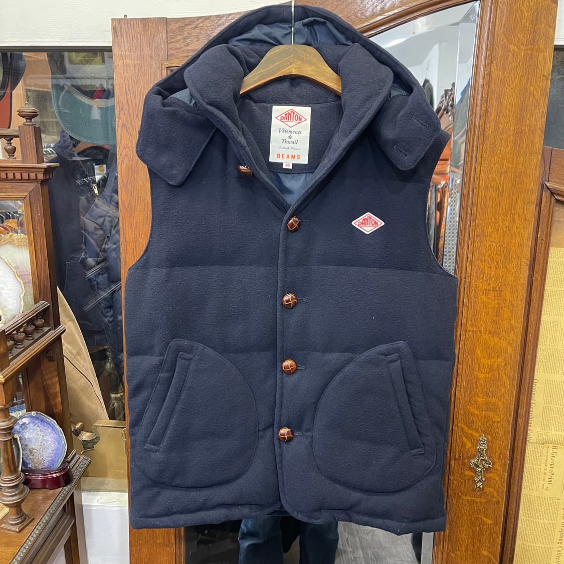 DANTON X BEAMS  콜라보 울 다운 베스트 상품이미지1