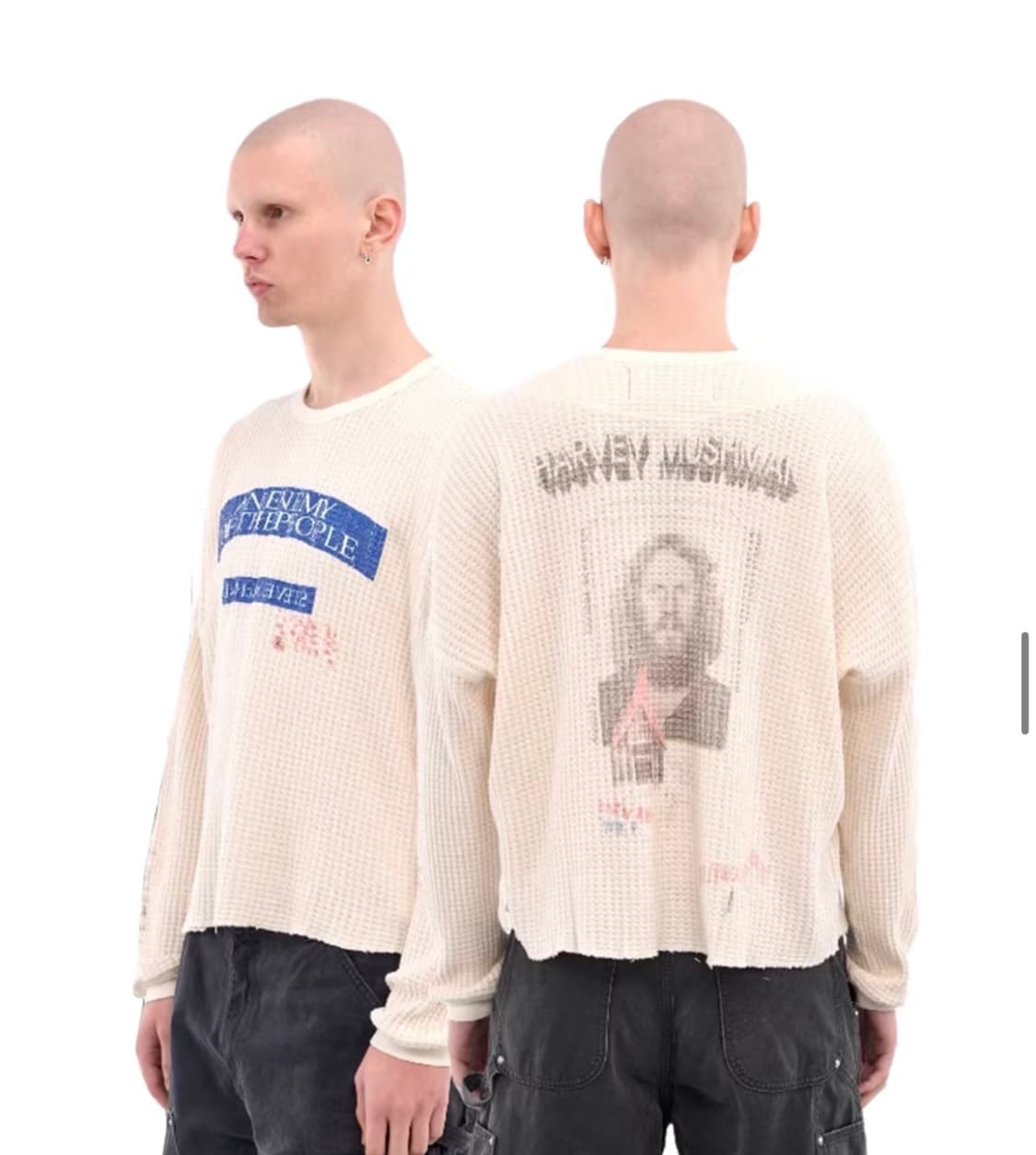 Paly Hollywood의 그래픽 디테일 코튼 니트  상품이미지1