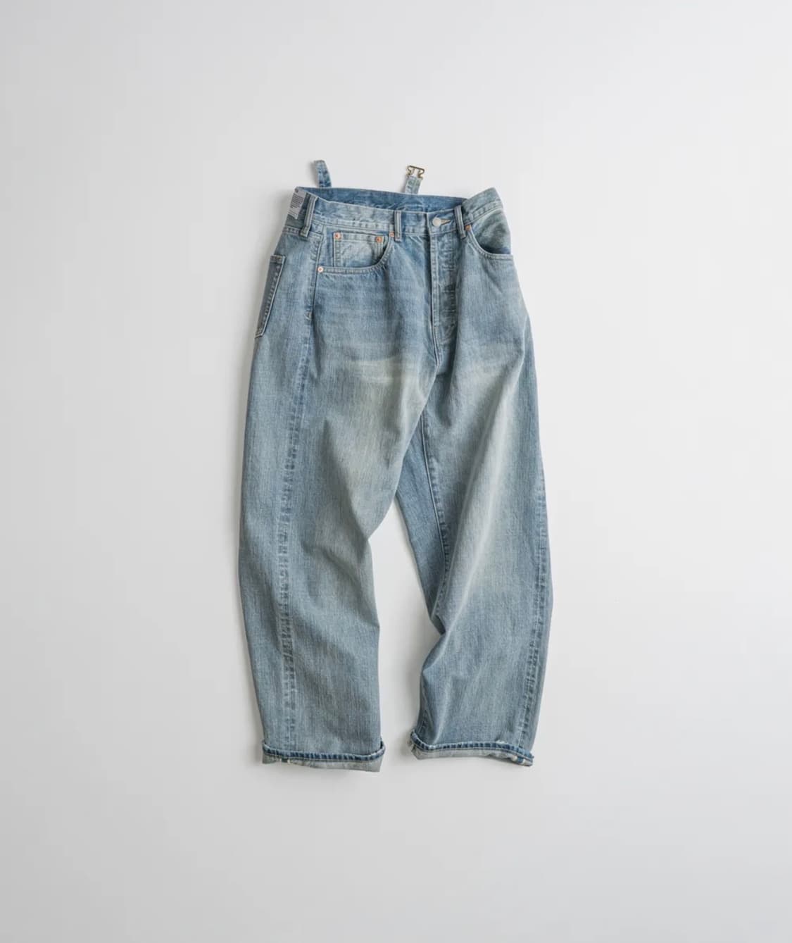 비헤비어 523L selvedge denim pants bleached 상품이미지1