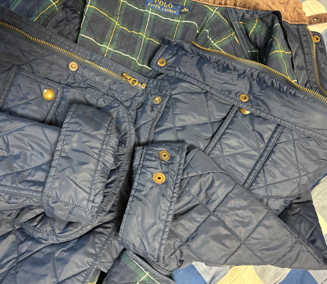 폴로 랄프로렌 퀼팅자켓 M 네이비 상품이미지5
