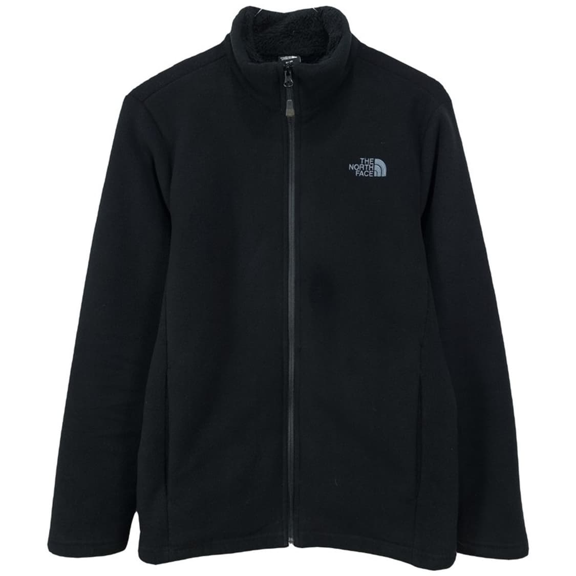 [노스페이스] 로고 자수 플리스 후리스 집업 자켓 블랙 M19666 상품이미지2