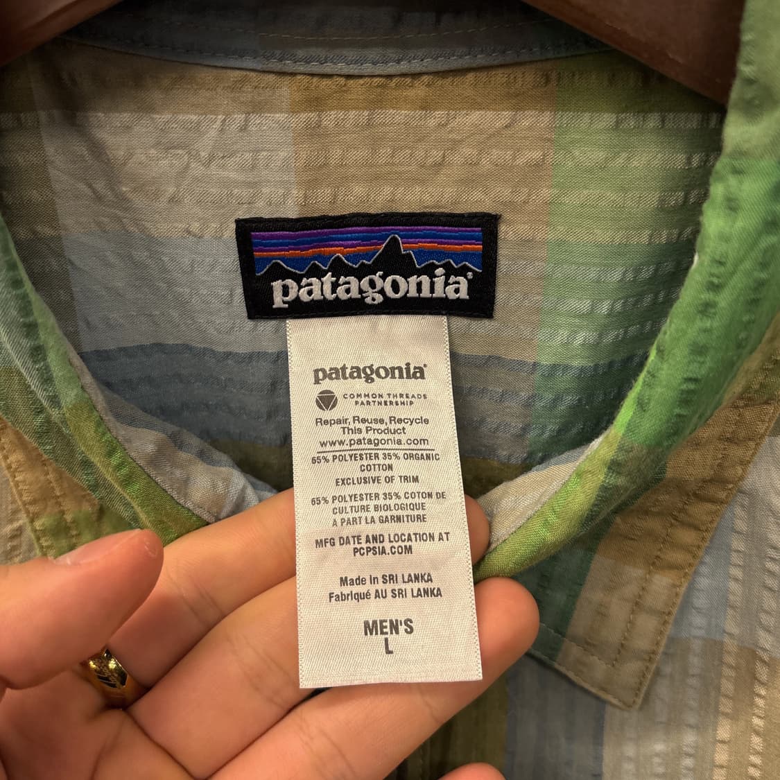 파타고니아 퍼커웨어 어스톤 그리드 체크 시어서커 셔츠 N1027 상품이미지8