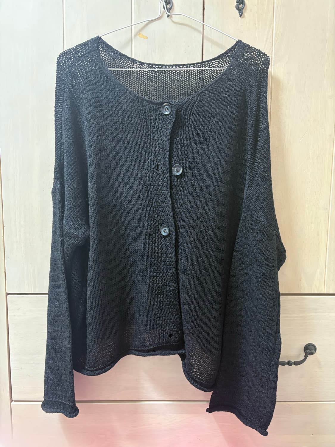 메쉬 루즈 니트 상품이미지1