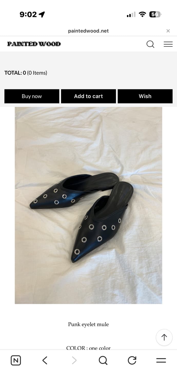 페인티드우드 punk eyelet mule 225 상품이미지1