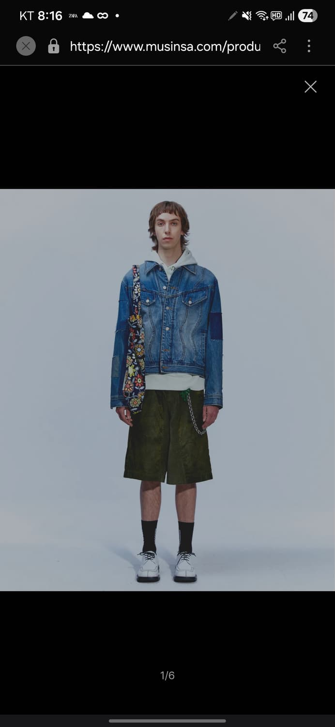 앤더슨벨 패치워크 데님자켓 s 사이즈 상품이미지1