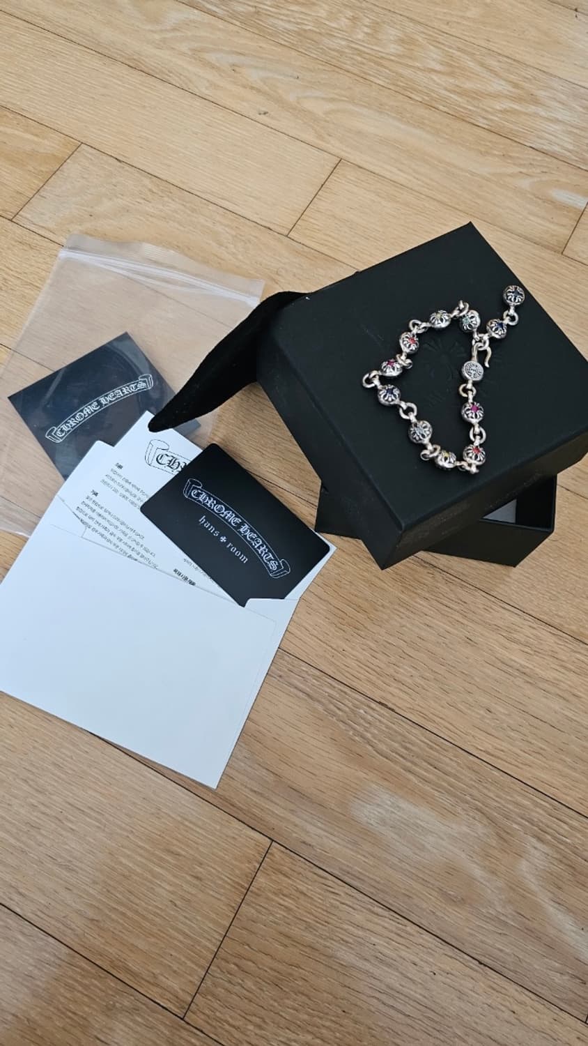 크롬하츠 크로스볼 멀티보석 팔찌 상품이미지1