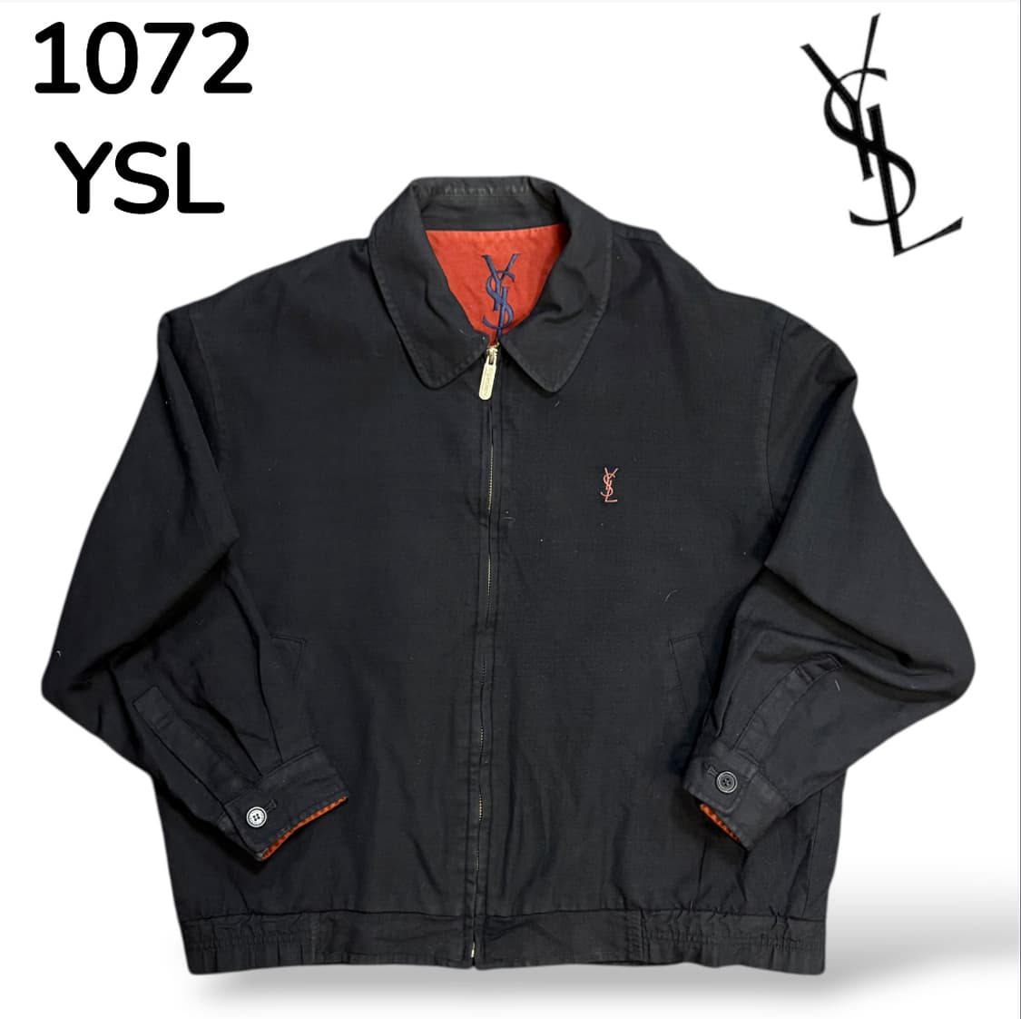 입생로랑 검정 버건디 블루종 L 상품이미지2