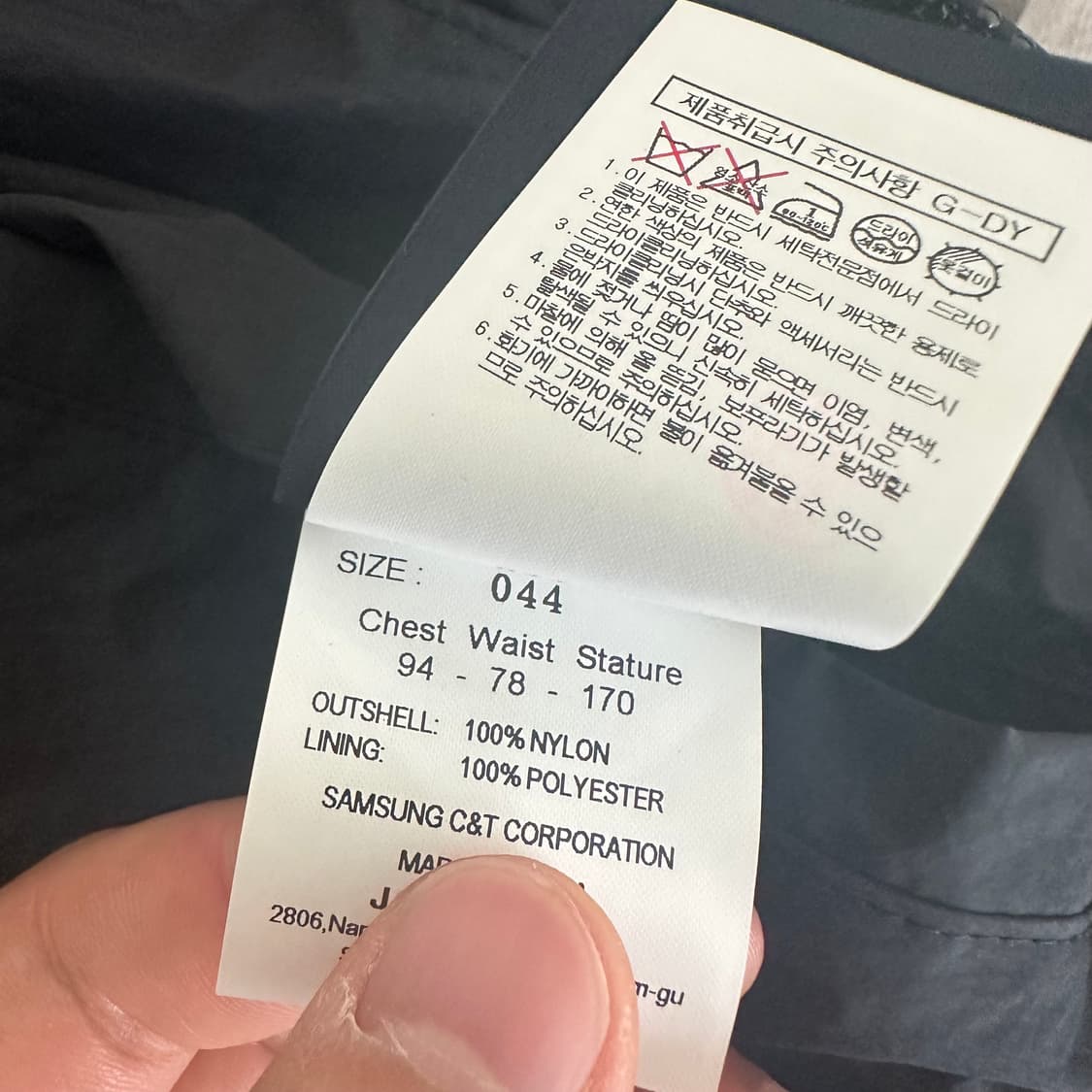 JUUN.J 준지 파이핑 디테일 미드렝스 점퍼 - 블랙 상품이미지3