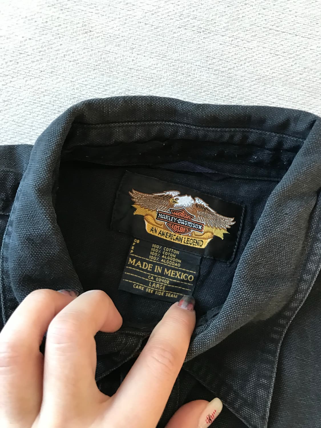 할리데이비슨 스웨이드 셔츠 상품이미지3