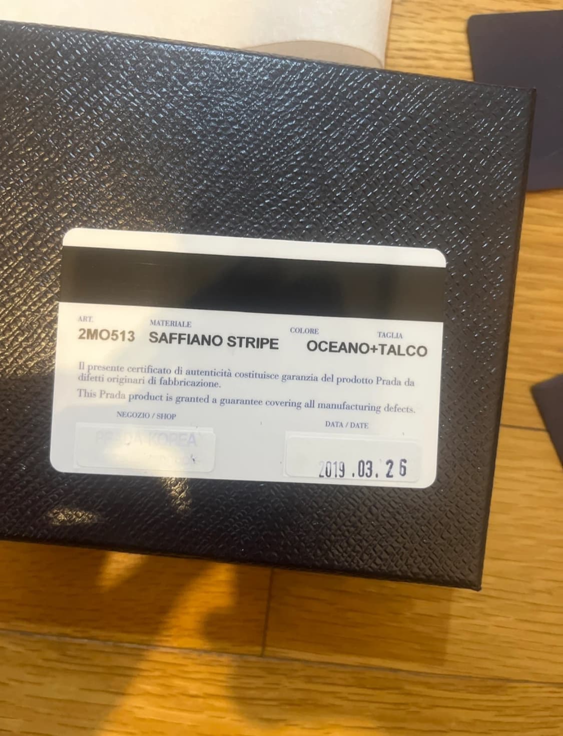 프라다 사피아노 남성 반지갑 오체아노 상품이미지3