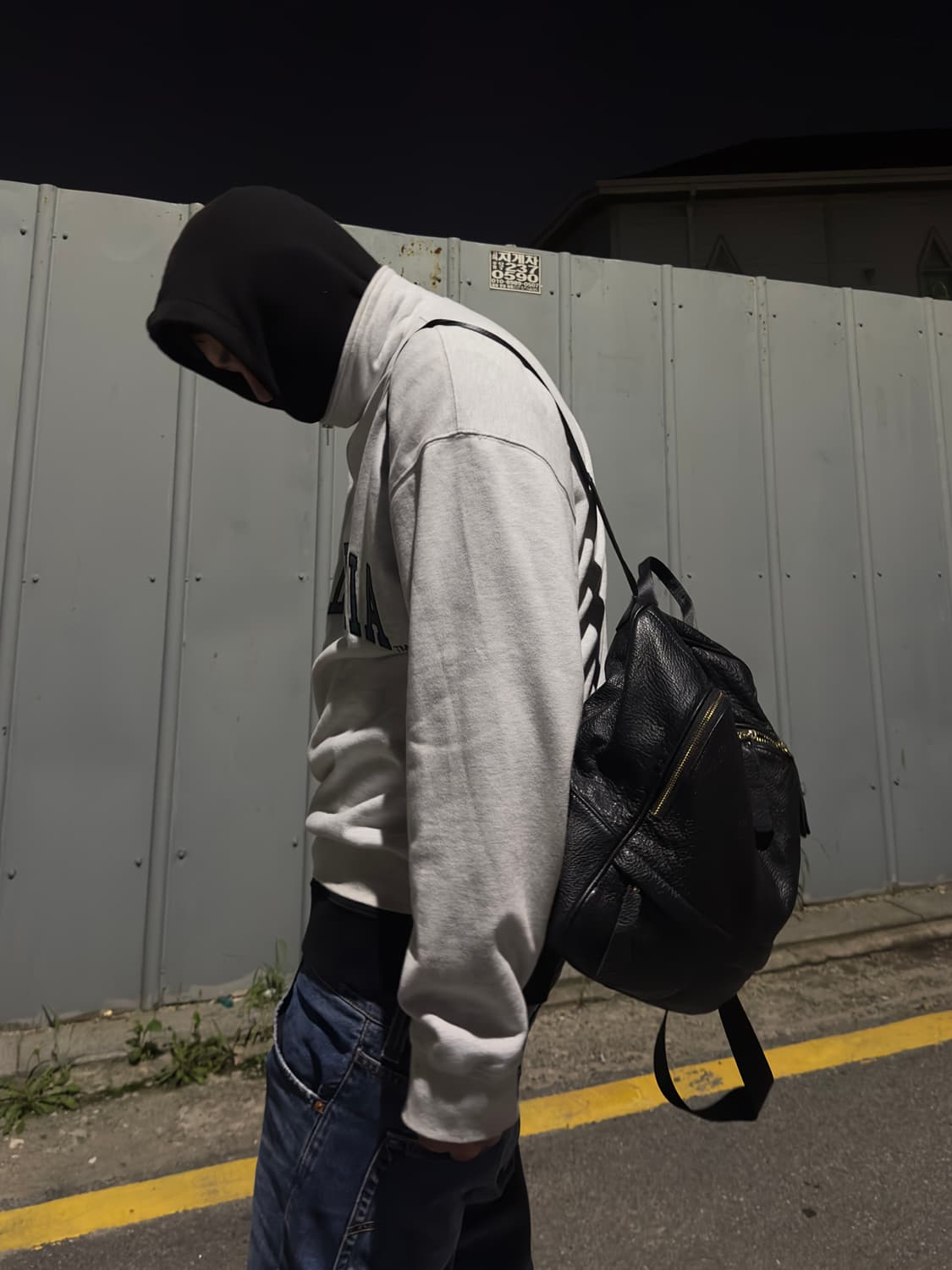 핸드메이드 천연 소가죽 페블드 백팩  남녀공용 상품이미지3