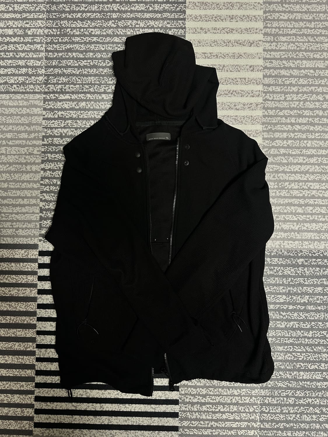 산산기어 서킷 후드집업 블랙 1 상품이미지1