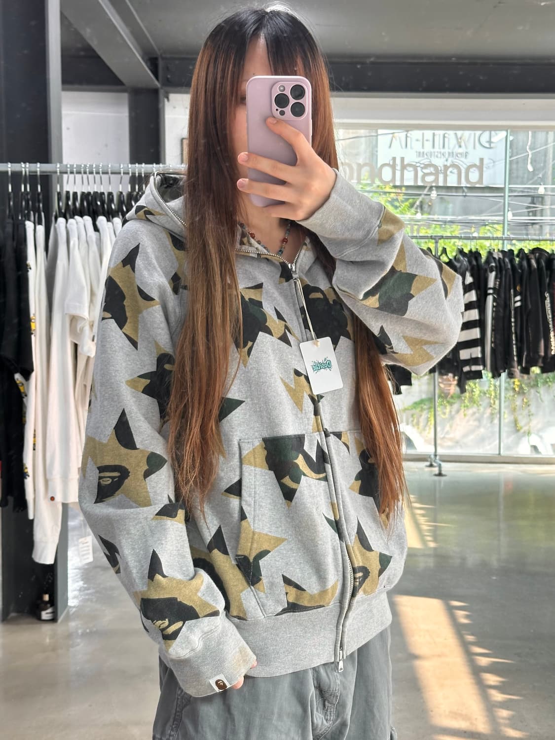 베이프 사루 스타카모 후드집업 상품이미지2