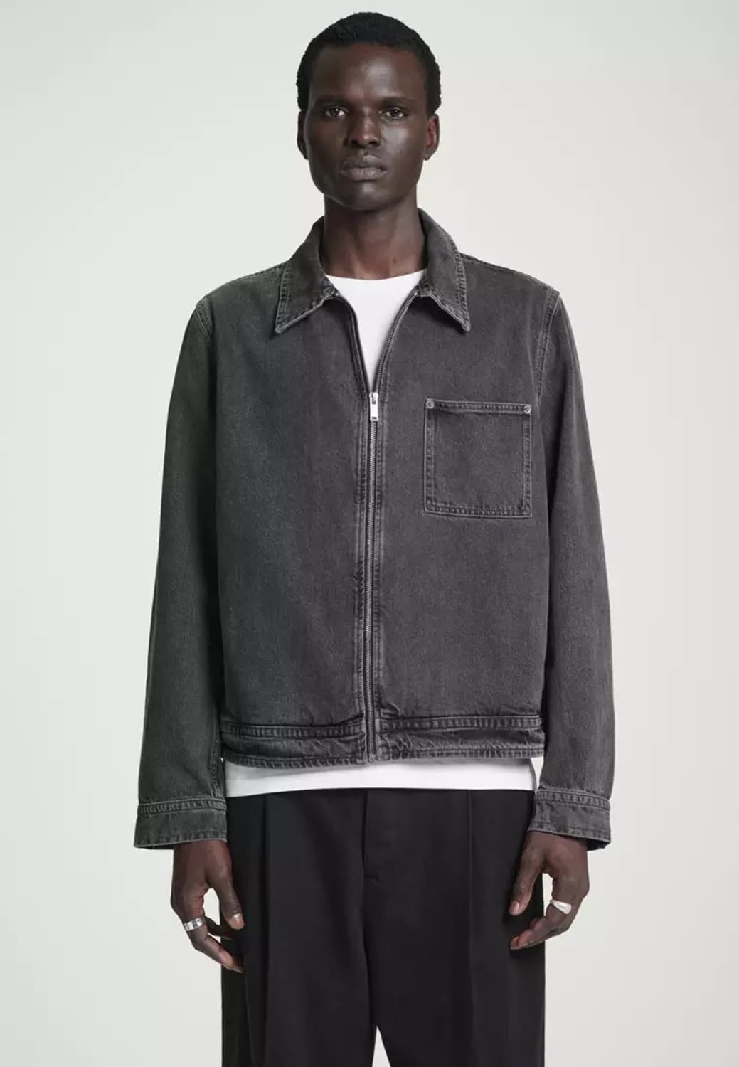 COS 박시 데님 집업 재킷 상품이미지1