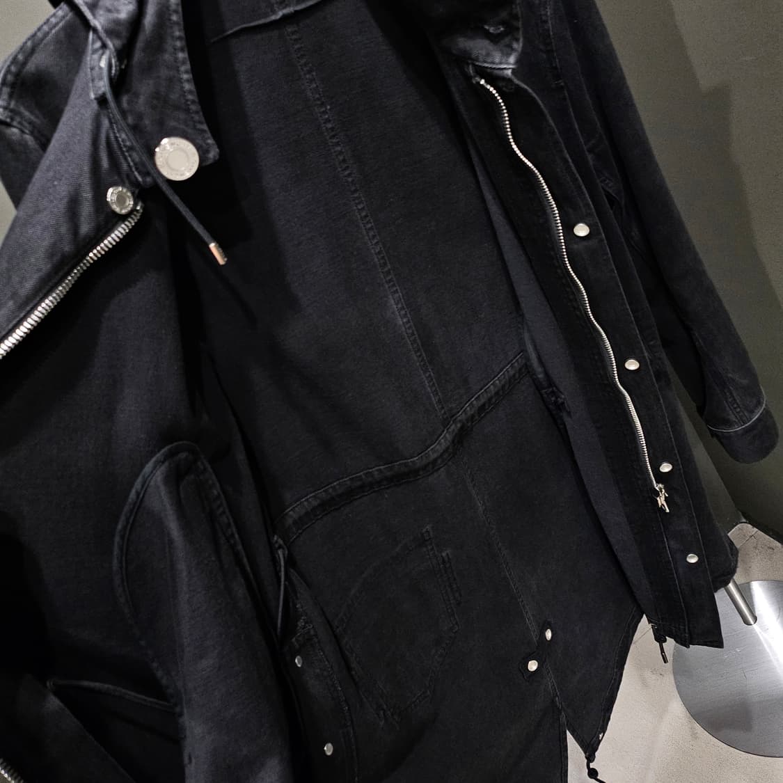 지방시 후드 데님 워싱 버튼 코트 상품이미지6