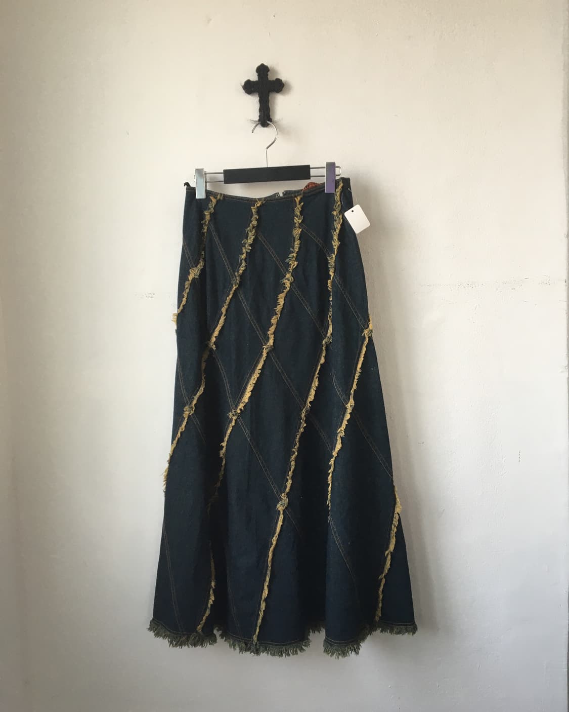 Fringe point denim skirt 상품이미지2