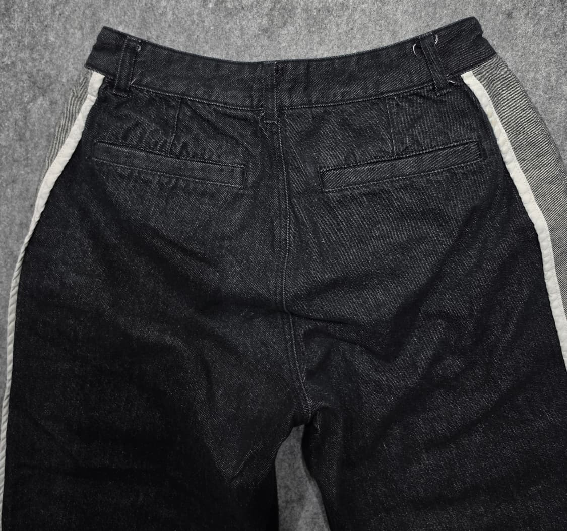 널디 사이드 라인 와이드 데님팬츠 청바지 S 상품이미지4