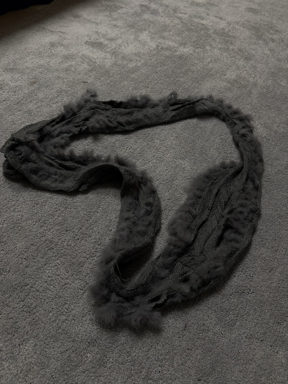 Vintage v-kei punk fur scarf 상품이미지3