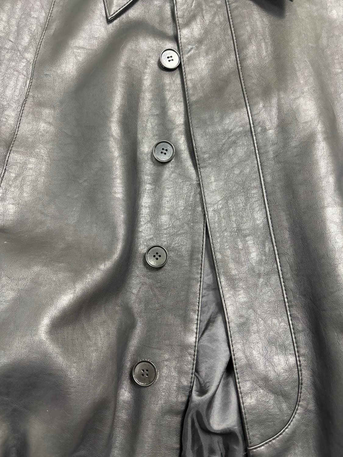 르마드 레더 자켓 블랙 상품이미지6