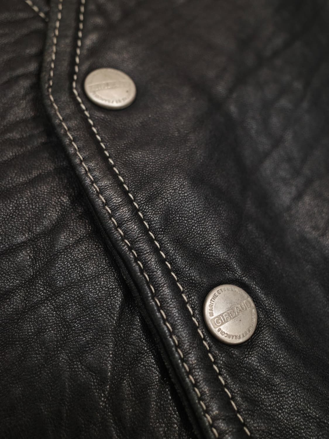 90‘s 마리떼 프랑소와 저버 레더 베스트 상품이미지3