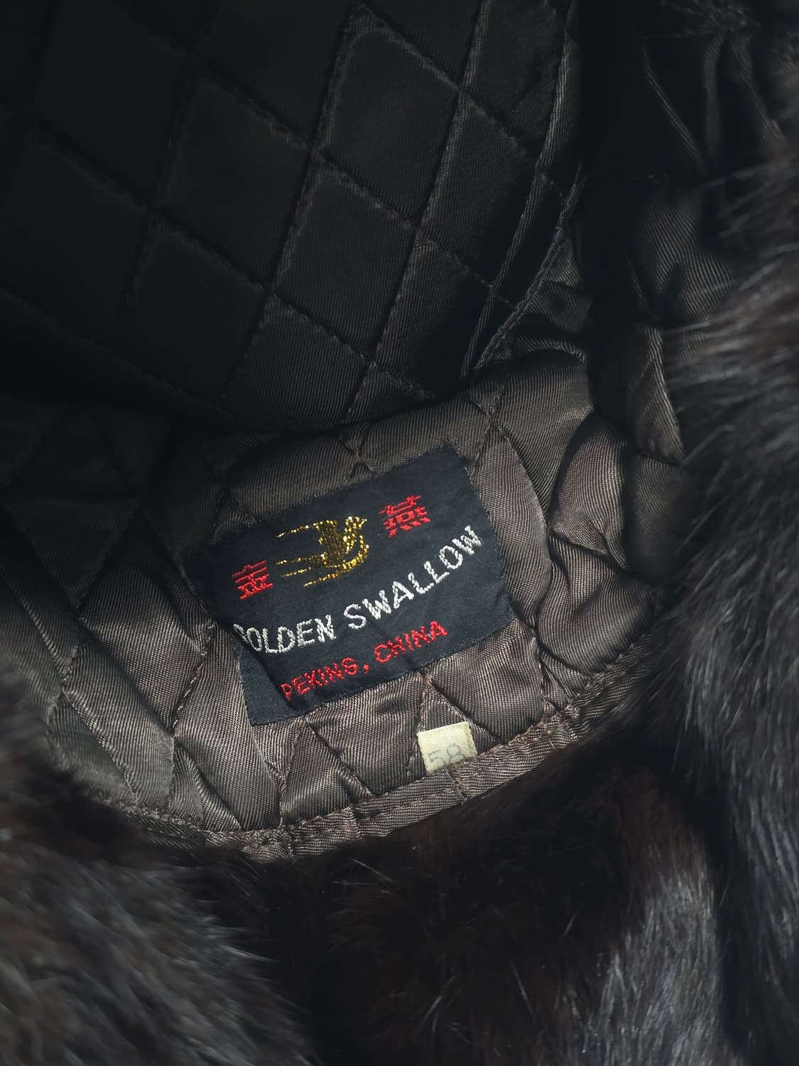 GoldenSwallow Fur 빈티지 트루퍼 햇   상품이미지5