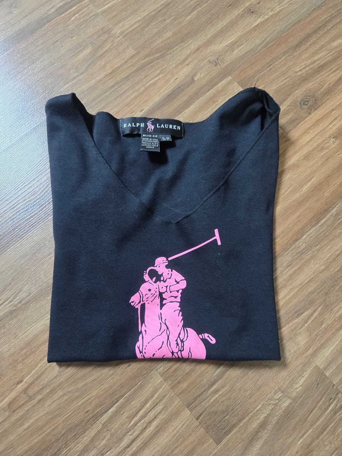 랄프로렌 핑크 포니 슬림핏 티셔츠 [정품] 상품이미지3