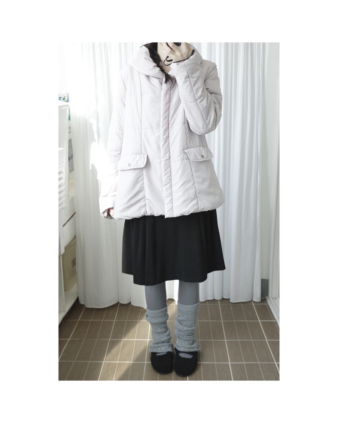 Theoria light lavender padded jacket 상품이미지8