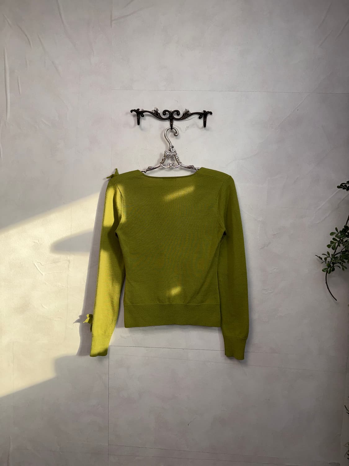 ESCADA olive flower draped knit 상품이미지8