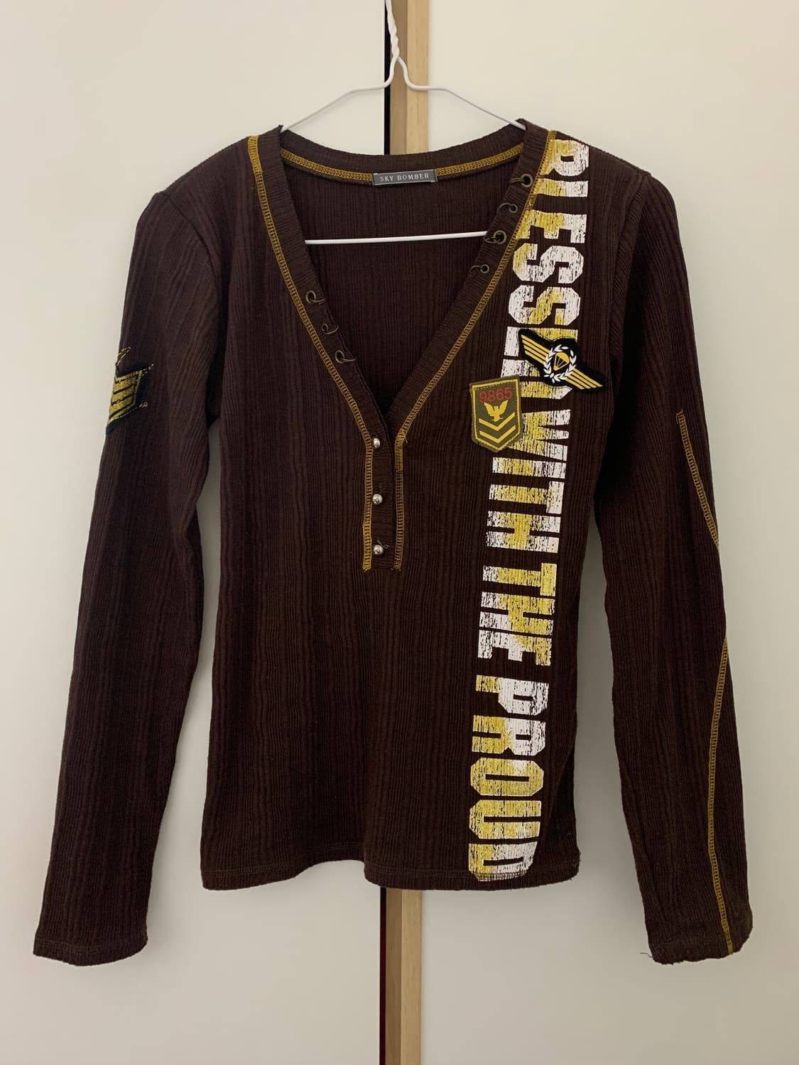 빈티지 브라운 상의 상품이미지2