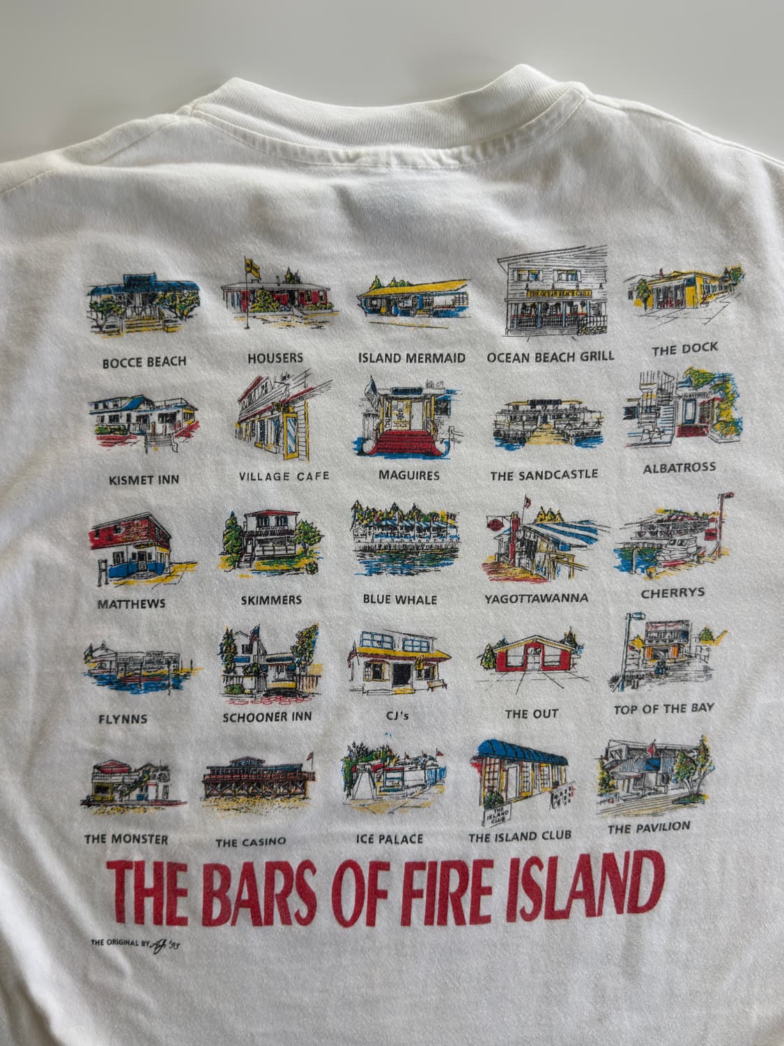 90s fire island 빈티지 아일랜드 티셔츠 상품이미지4