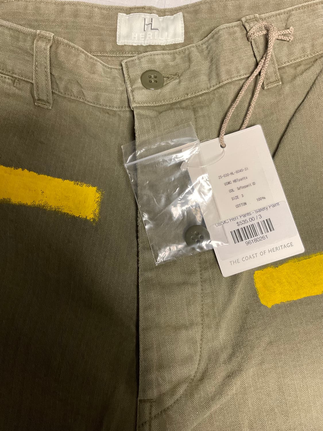 HERILL 헤릴 USMC HBT 팬츠 Safetypaint 3사이즈 상품이미지5